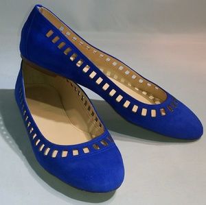 J. CREW Made in Italy Suede Flat Shoes